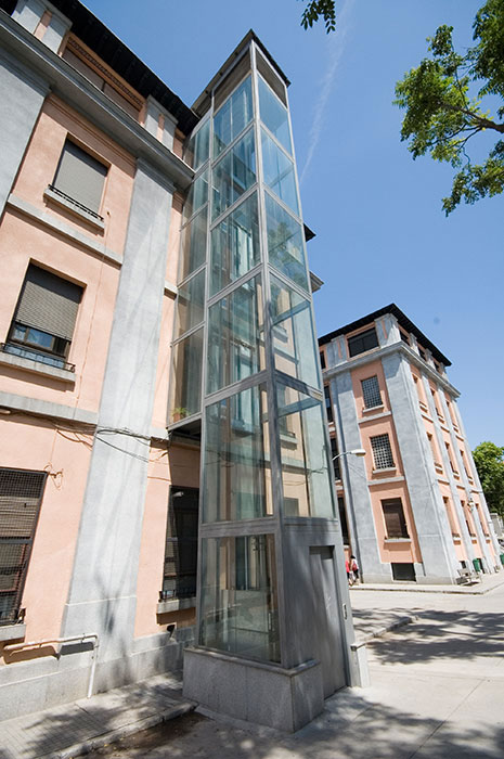 Ascensores exteriores en Madrid General Alvarez Castro