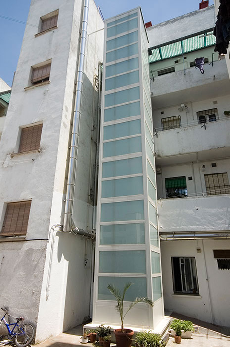 Ascensores exteriores en Madrid Getafe