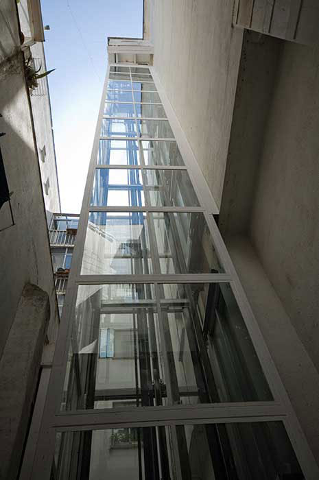 Ascensores exteriores en Madrid Vallehermoso